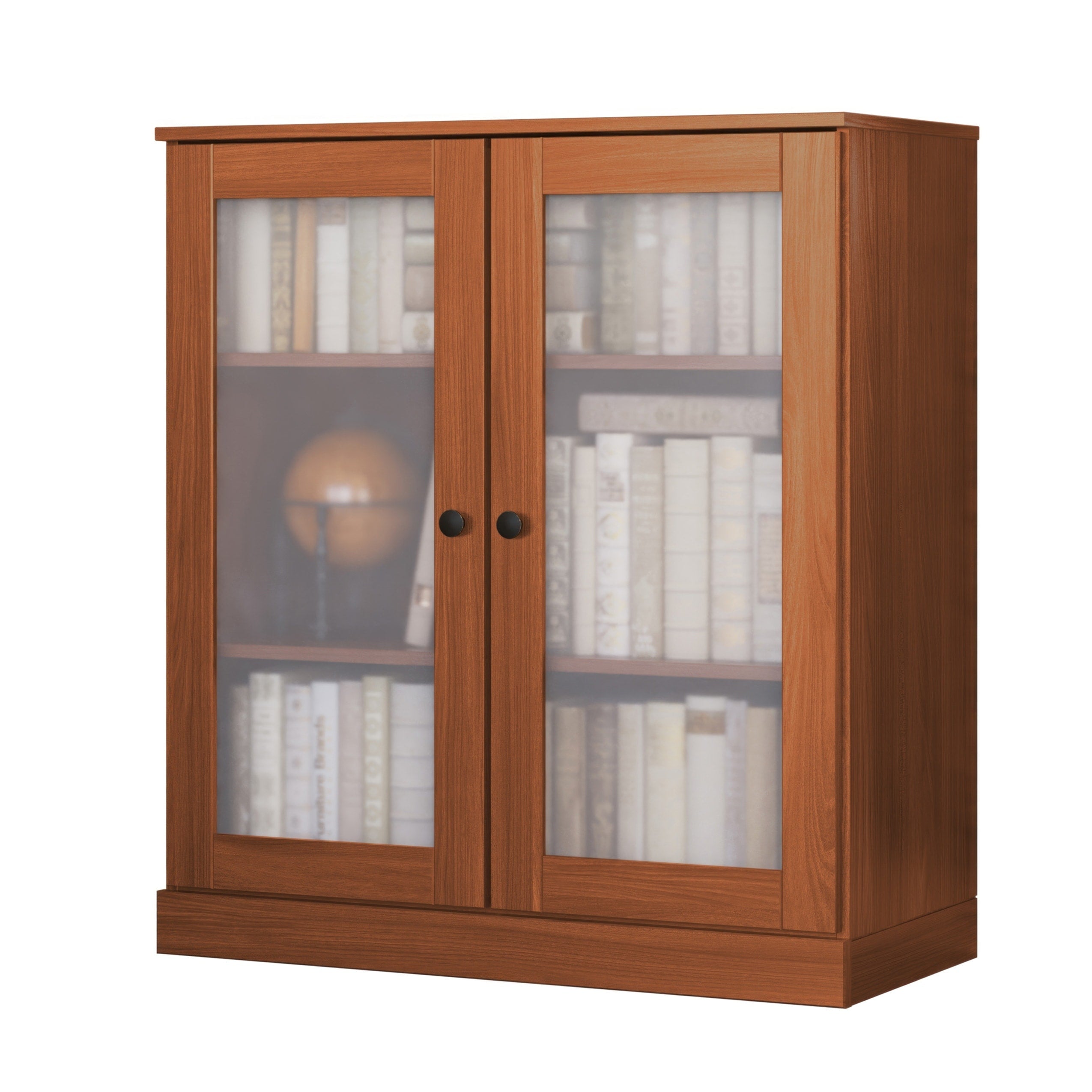 Libreria a 3 ripiani in legno massello al 100% con ante opzionali di Palace Imports
