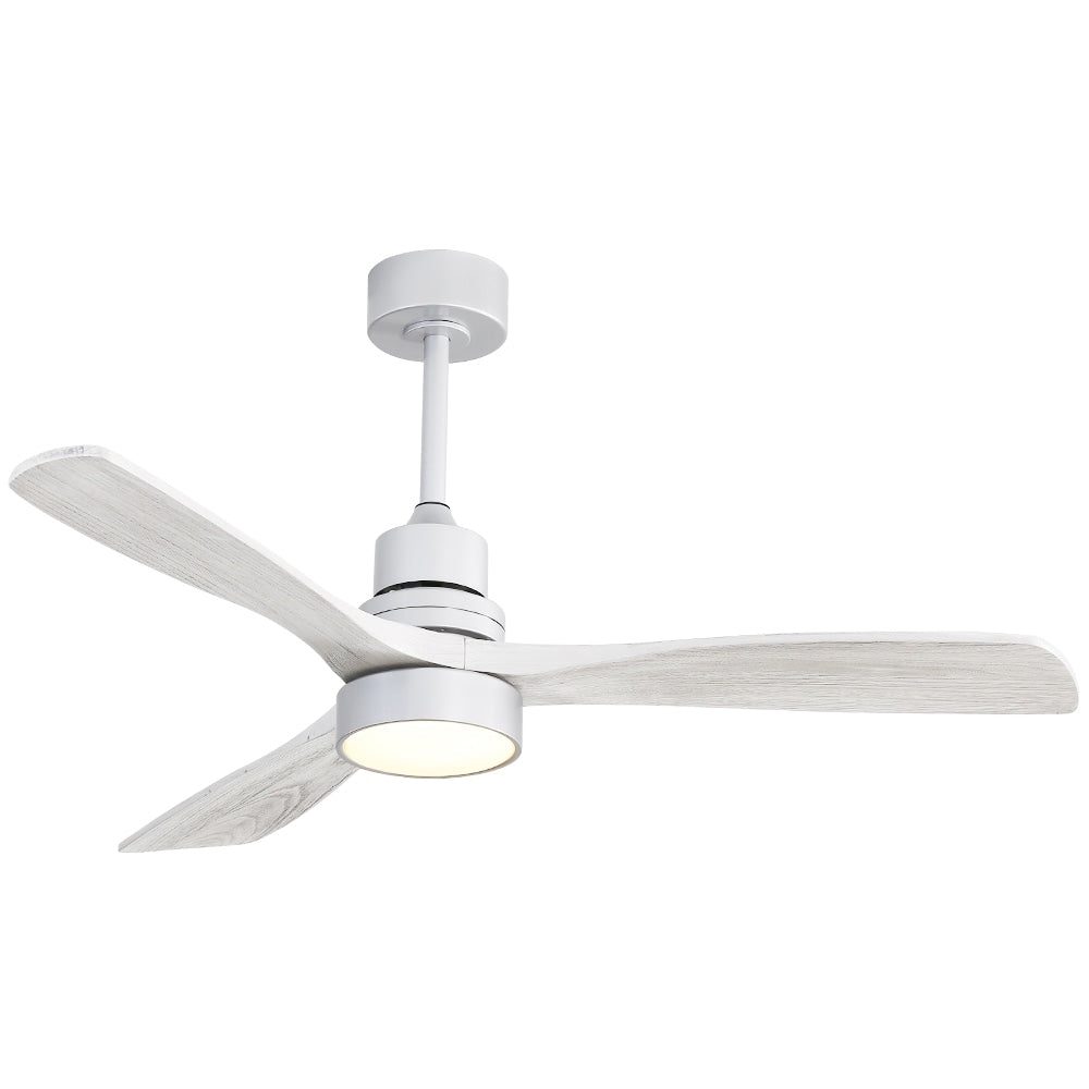 Ventilatore da soffitto in legno per interni Sofucor 52 con telecomando, luce integrata opzionale