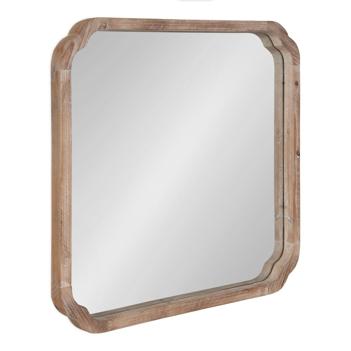 Specchio da parete quadrato in legno di Kate e Laurel Marston
