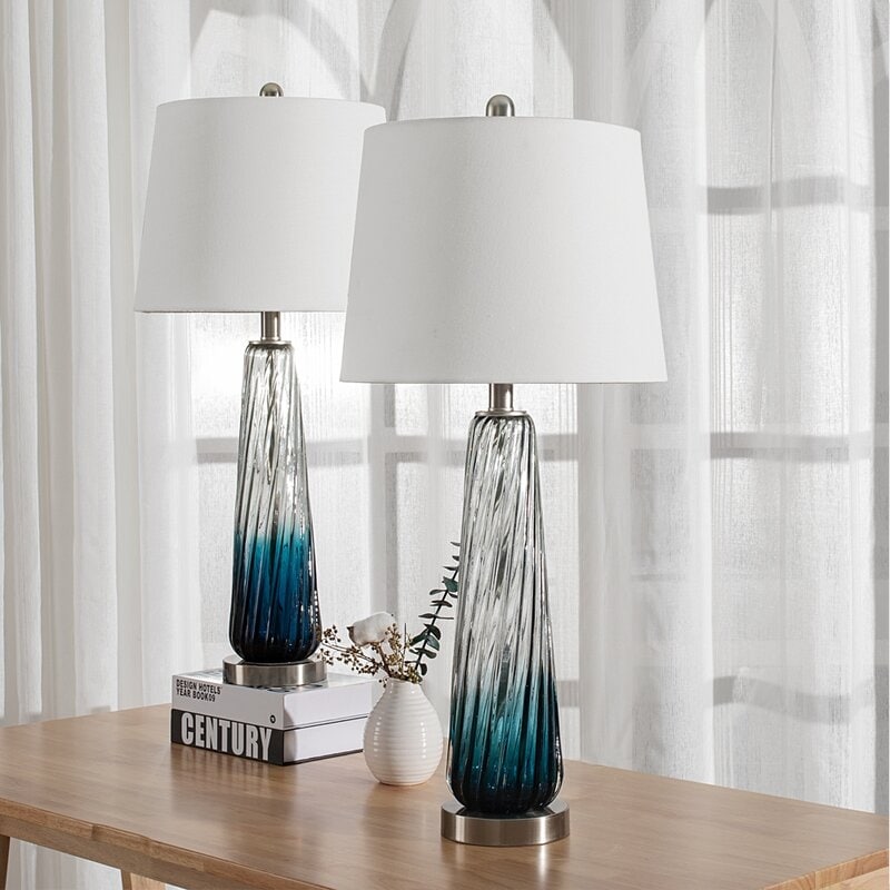 Set di lampade da comodino Maxax 28.75 Gradient Blue (set da 2)