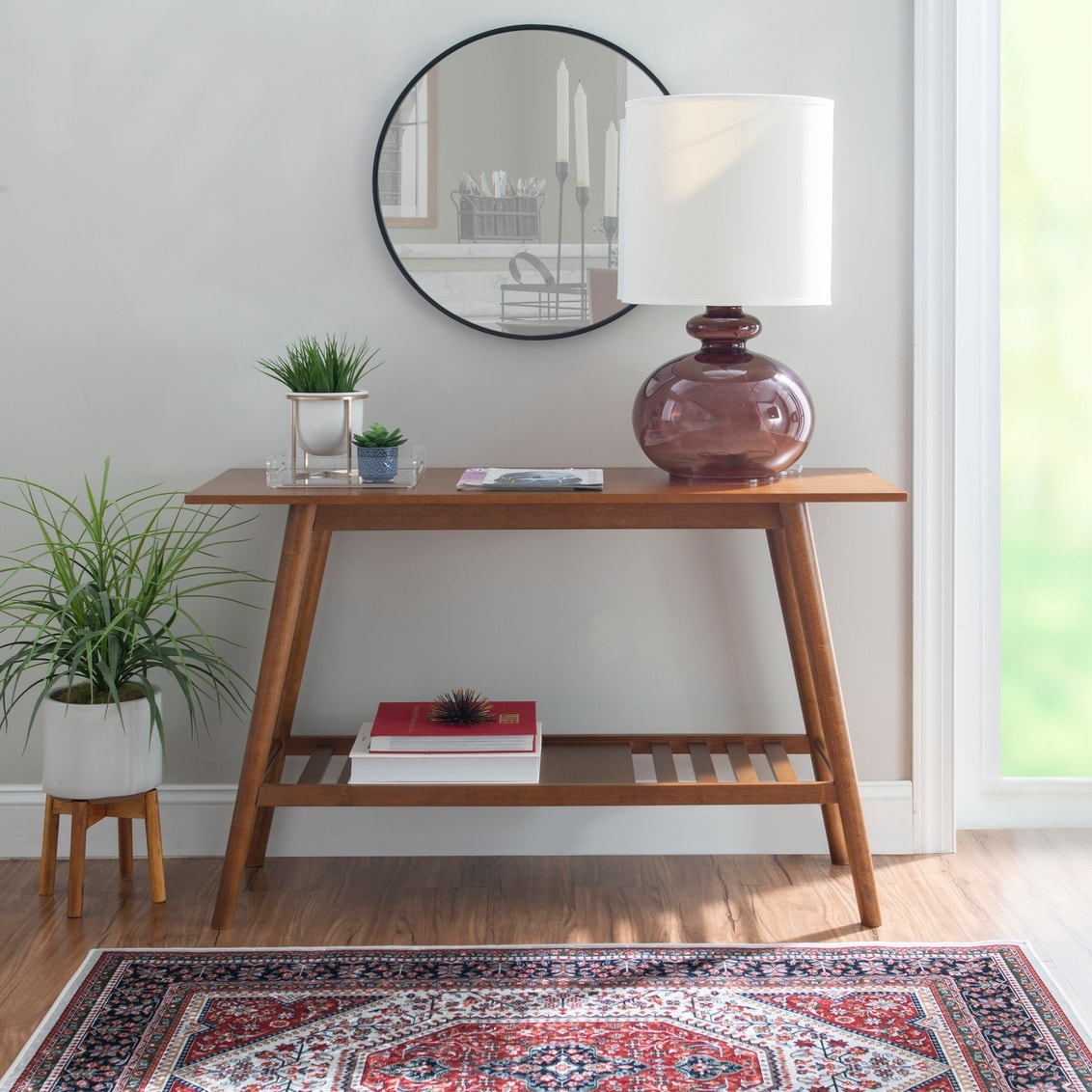 Tavolo consolle Meade Mid-Century Modern