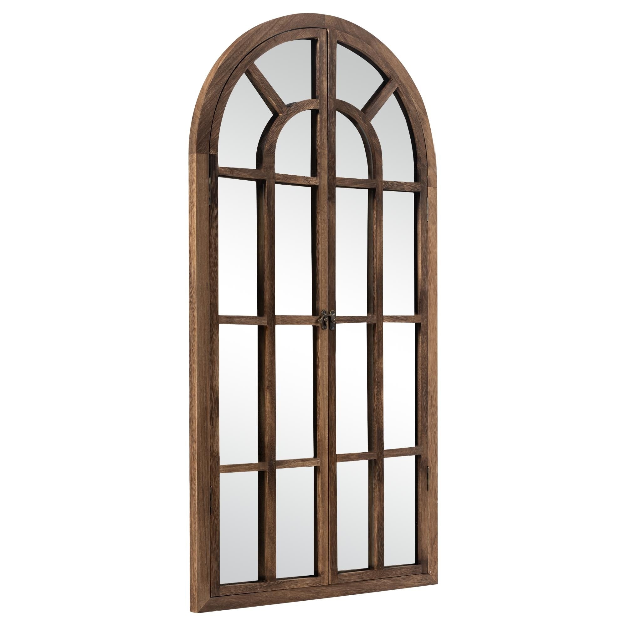 Specchio per finestra in legno ad arco 71'' L*31'' W