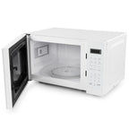 Forno a microonde digitale a LED da 0,7 piedi cubi e 700 watt, colore bianco, con blocco di sicurezza per bambini