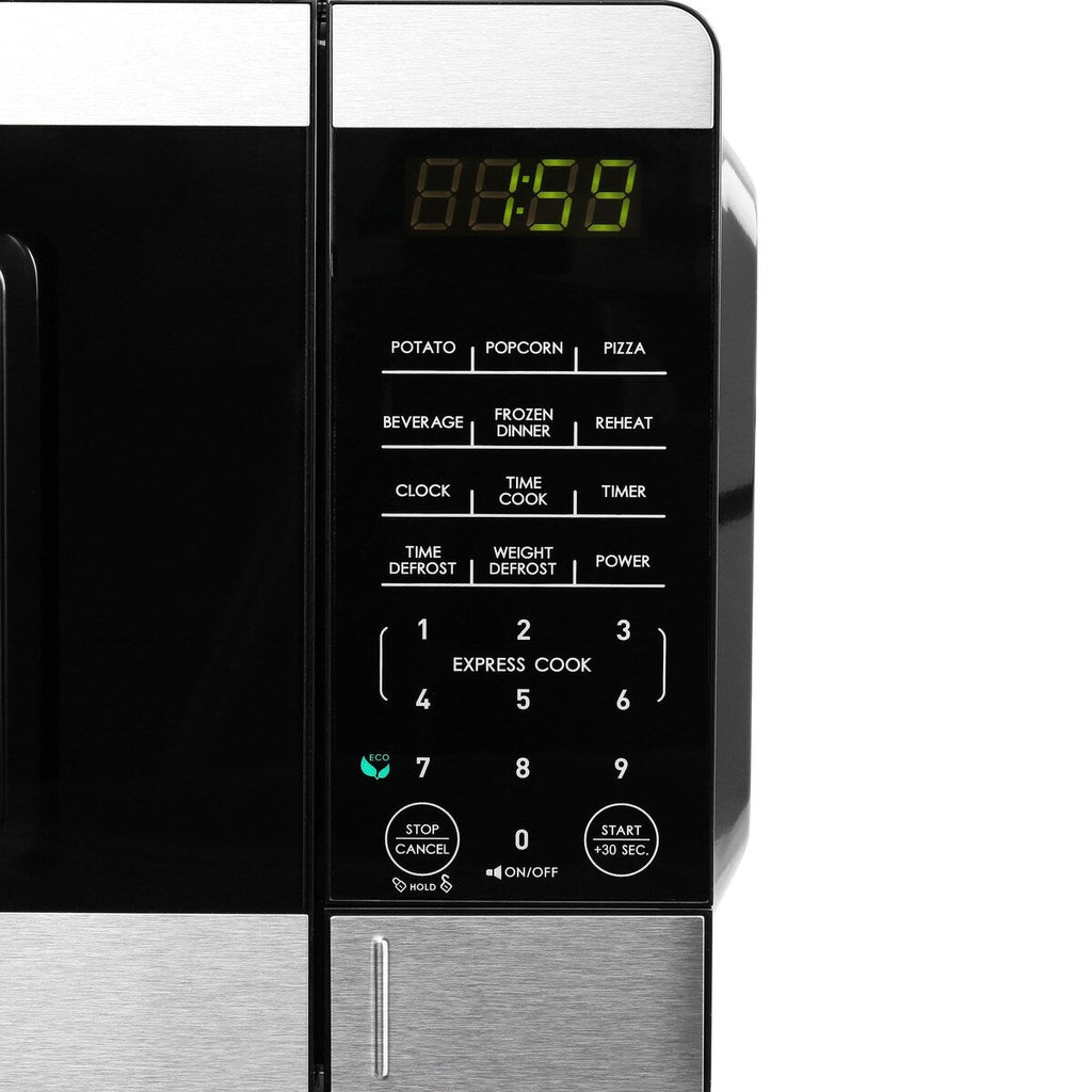 Forno a microonde da banco da 0,9 piedi cubi e 900 W, colore nero, con cottura One Touch Express