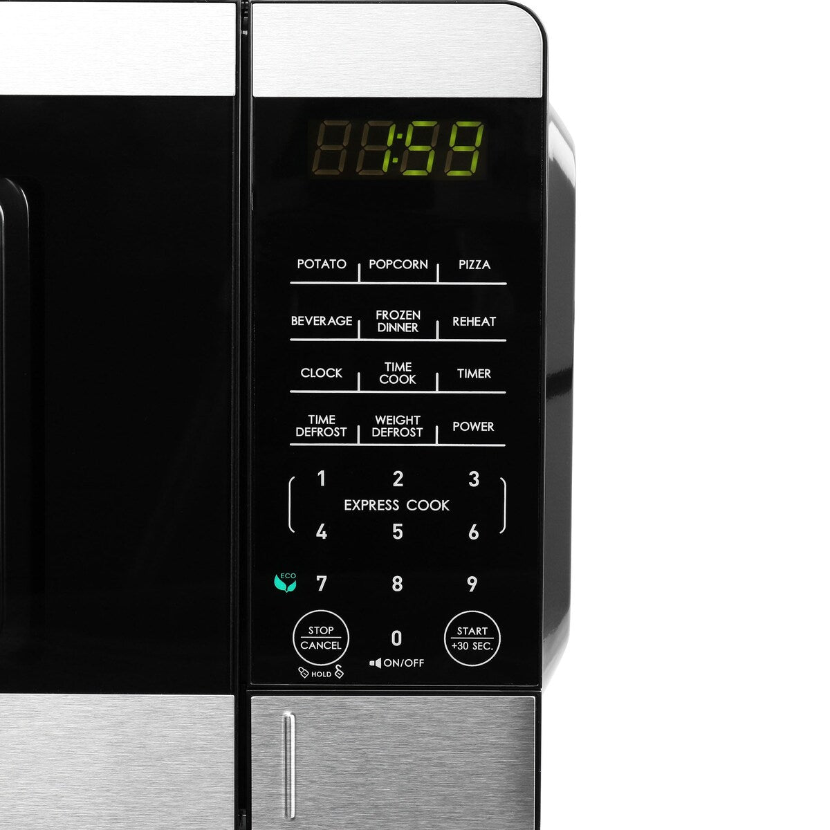 Forno a microonde da banco da 0,9 piedi cubi e 900 W, colore nero, con cottura One Touch Express