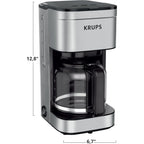 Macchina per caffè americano da 10 tazze, display digitale, finitura in acciaio inossidabile, timer programmabile, spegnimento automatico