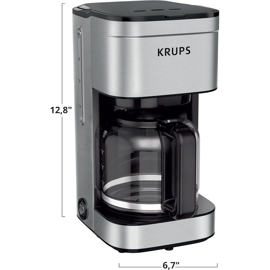Macchina per caffè americano da 10 tazze, display digitale, finitura in acciaio inossidabile, timer programmabile, spegnimento automatico