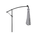 Ombrellone da giardino illuminato a energia solare da 10 piedi con base