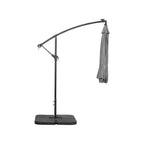 Ombrellone da giardino illuminato a energia solare da 10 piedi con base