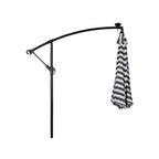 Ombrellone da giardino illuminato a energia solare da 10 piedi con base