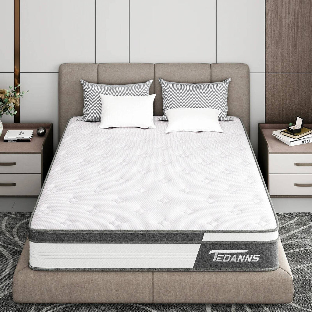 Materasso ibrido in memory foam e molle interne da 10 pollici