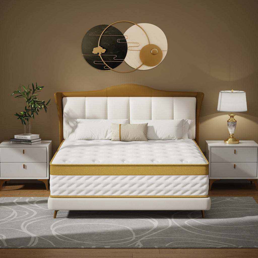 Materasso ibrido in memory foam e molle interne da 10 pollici