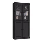 Libreria a 6 ripiani in legno massello al 100% con ante opzionali di Palace Imports