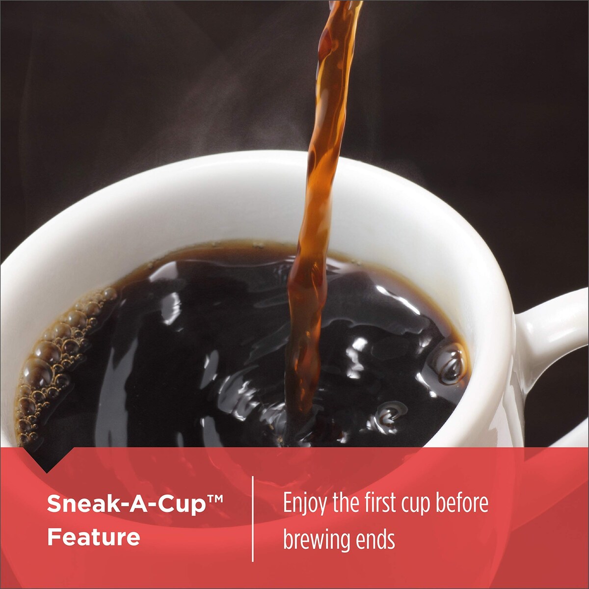 Macchina per caffè macinato e infusore da 12 tazze, CM5000B, programmabile 24 ore, macinacaffè integrato, Sneak-A-Cup, filtro lavabile permanente