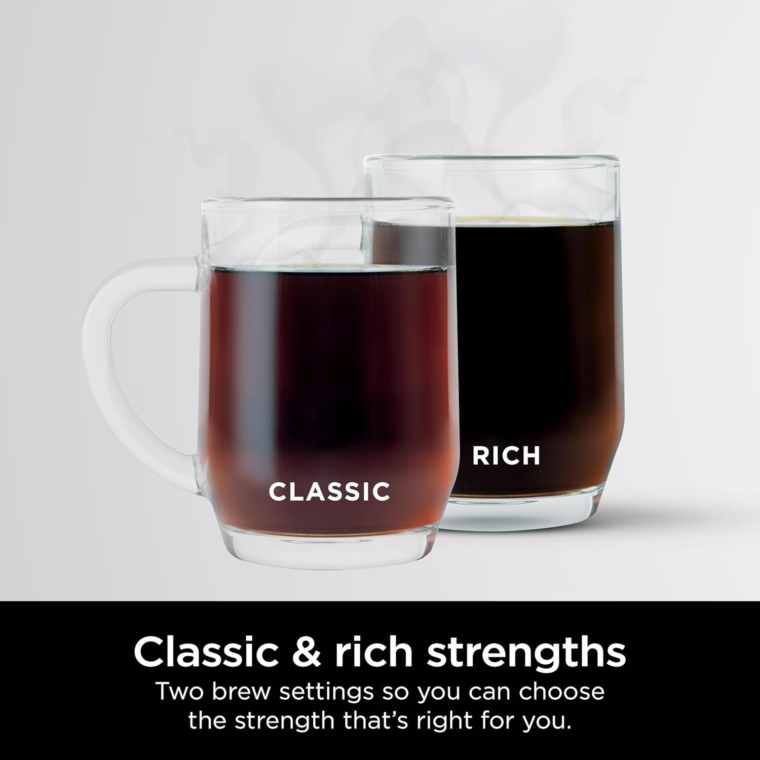 Macchina per caffè programmabile da 12 tazze, 2 stili di infusione, piastra calda regolabile, serbatoio da 60 once, infusione ritardata, acciaio inossidabile nero