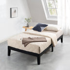 12 Letto a piattaforma classico in legno massello