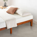 12 Letto a piattaforma classico in legno massello