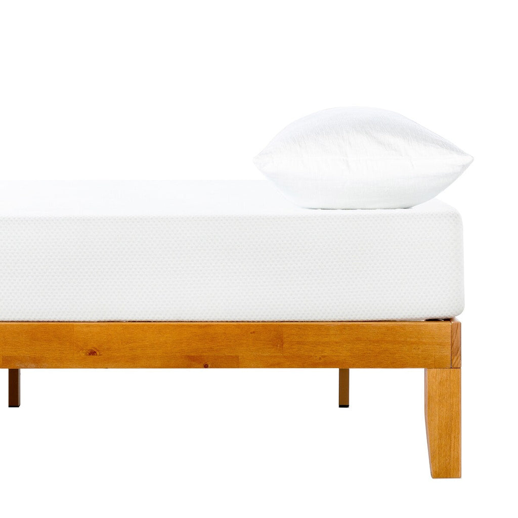 12 Letto a piattaforma classico in legno massello