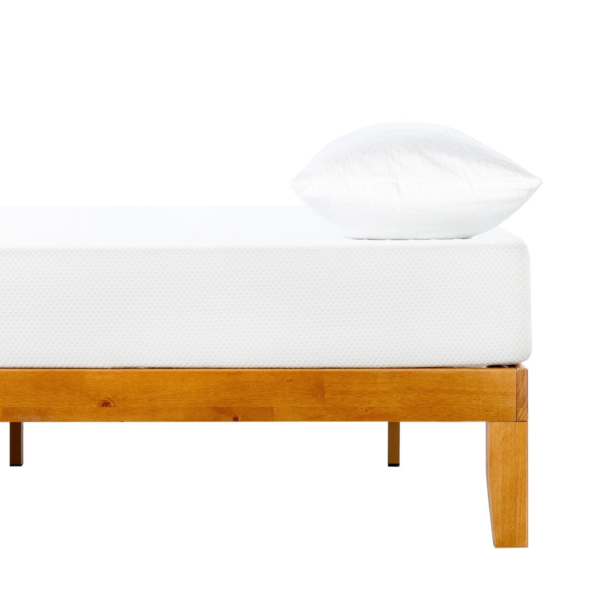 12 Letto a piattaforma classico in legno massello
