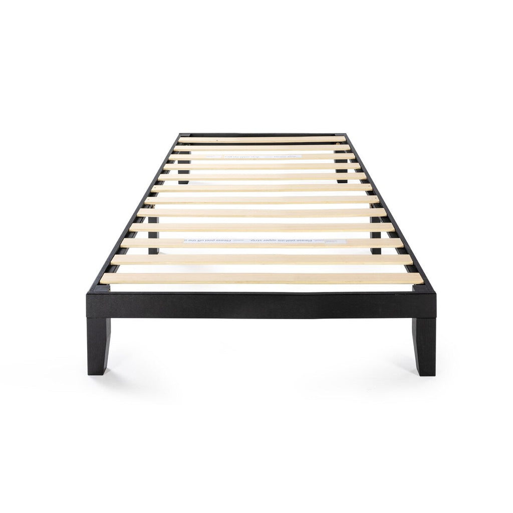 12 Letto a piattaforma classico in legno massello