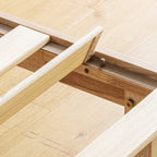 12 Letto a piattaforma classico in legno massello