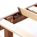 12 Letto a piattaforma classico in legno massello