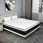 12 materassi ibridi in memory foam di medie dimensioni in una scatola