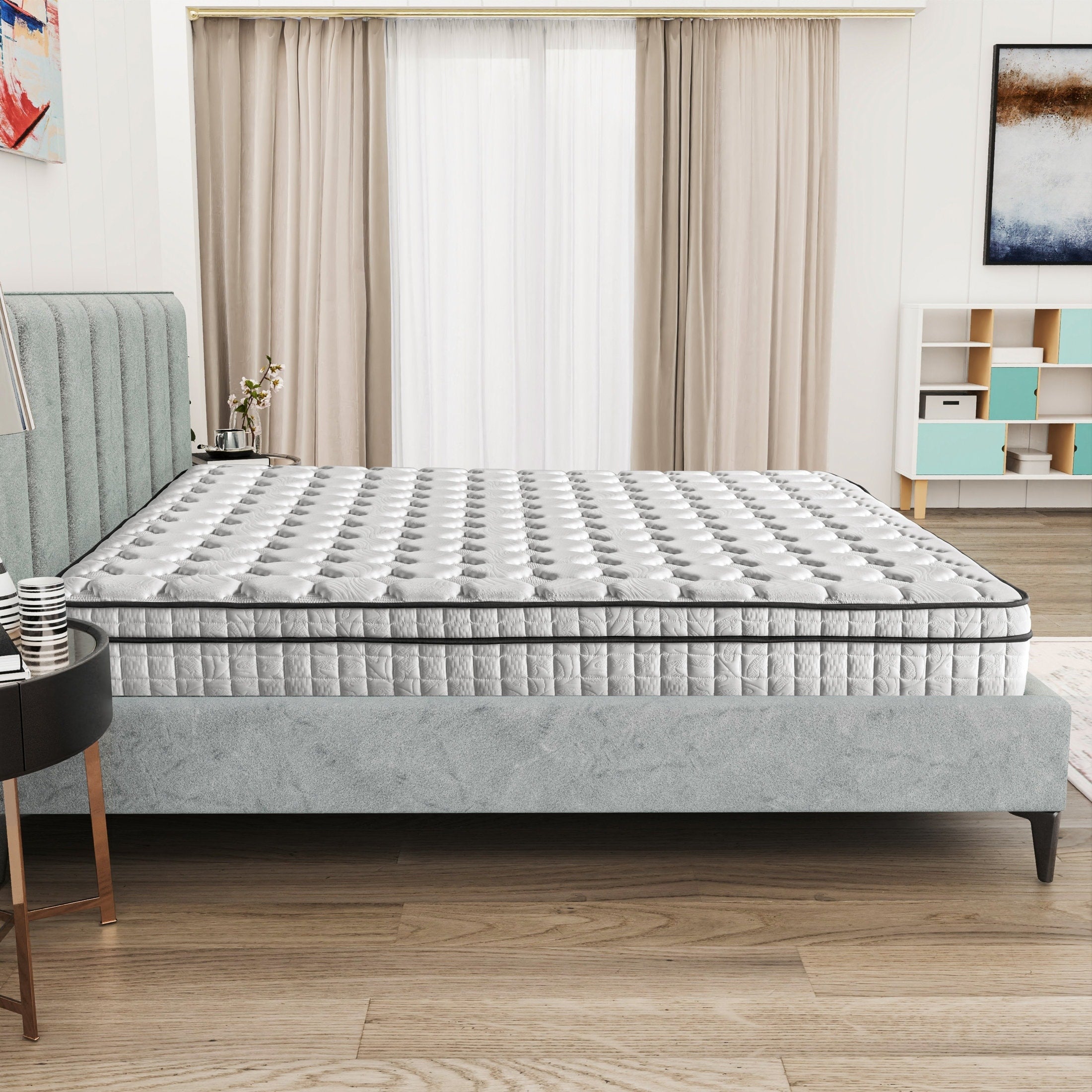 Assemblato negli Stati Uniti - Materasso ibrido Diamond 12 con molle insacchettate e memory foam Cool Gel