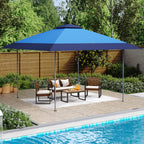 Gazebo da giardino rinforzato con baldacchino pop-up da esterno 13' x 13' con elegante tenda angolare - 13x13 piedi