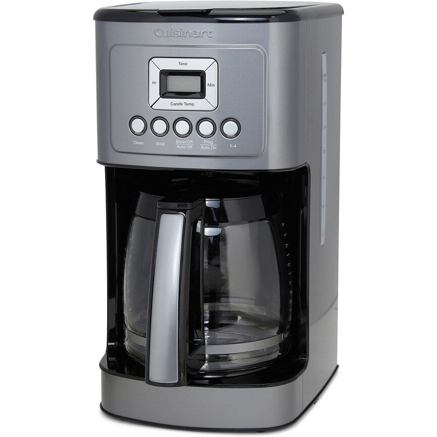 Macchina per caffè automatica da 14 tazze, caraffa in vetro, controllo dell'intensità dell'infusione, acciaio inossidabile canna di fucile
