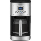 Macchina per caffè in acciaio inossidabile da 14 tazze, caraffa in vetro, completamente automatica, controllo dell'intensità dell'infusione