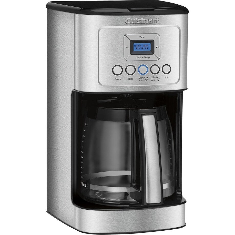Macchina per caffè in acciaio inossidabile da 14 tazze, caraffa in vetro, completamente automatica, controllo dell'intensità dell'infusione