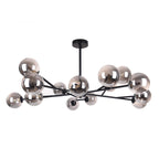 Lampadario moderno a forma di bolla Sputnik in nero o oro per sala da pranzo