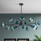 Lampadario moderno a forma di bolla Sputnik in nero o oro per sala da pranzo