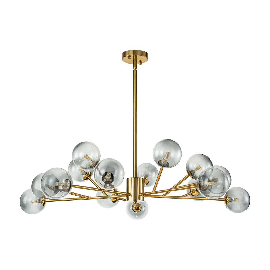 Lampadario moderno a forma di bolla Sputnik in nero o oro per sala da pranzo