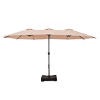 MAISON ARTS Ombrellone doppio extra large da 15 piedi con base inclusa