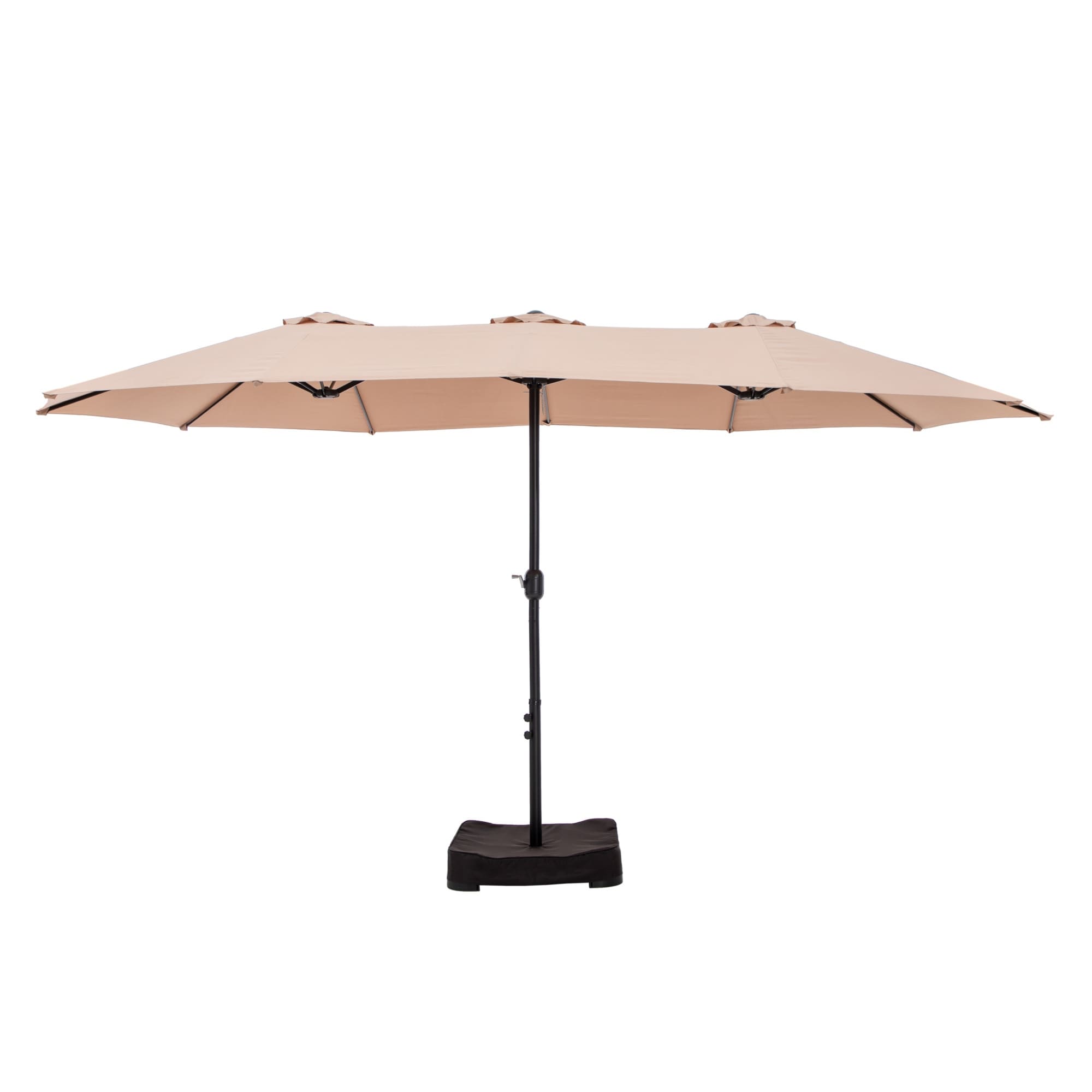 MAISON ARTS Ombrellone doppio extra large da 15 piedi con base inclusa