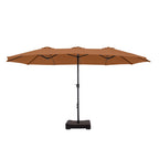 MAISON ARTS Ombrellone doppio extra large da 15 piedi con base inclusa