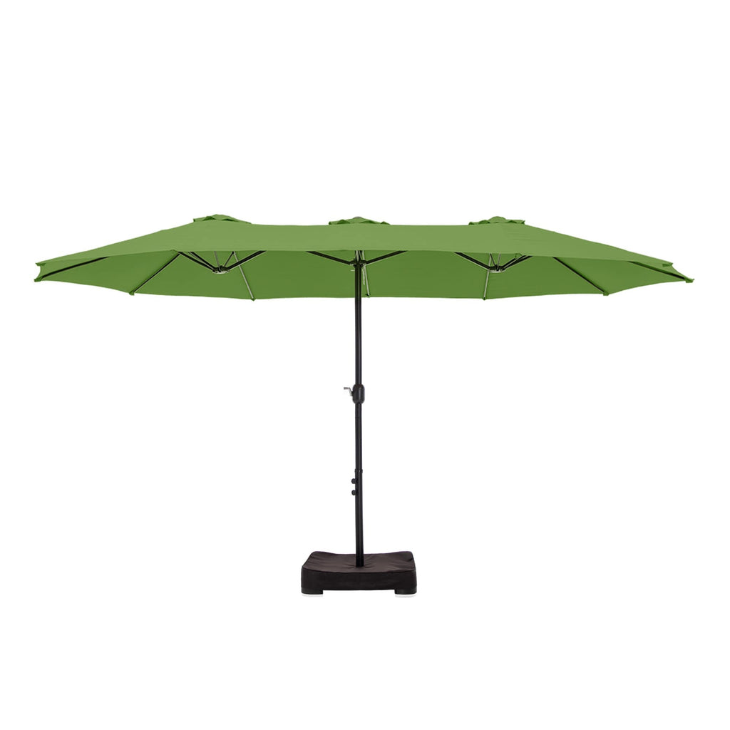 MAISON ARTS Ombrellone doppio extra large da 15 piedi con base inclusa