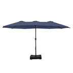 MAISON ARTS Ombrellone doppio extra large da 15 piedi con base inclusa