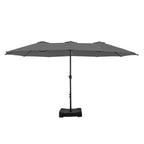 MAISON ARTS Ombrellone doppio extra large da 15 piedi con base inclusa