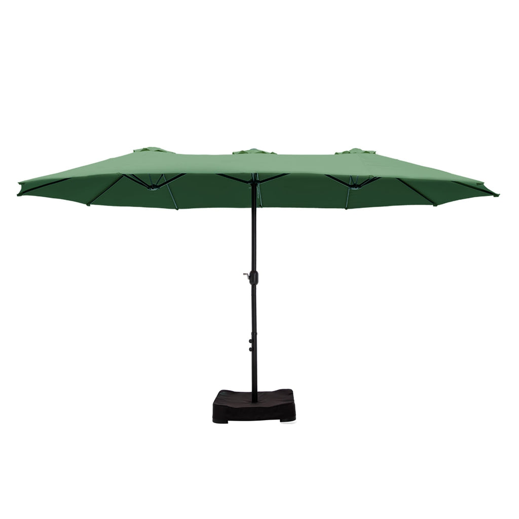 MAISON ARTS Ombrellone doppio extra large da 15 piedi con base inclusa