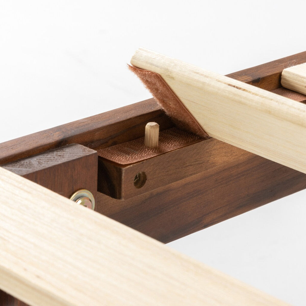 Struttura letto in legno massello classico da 16 pollici in più finiture