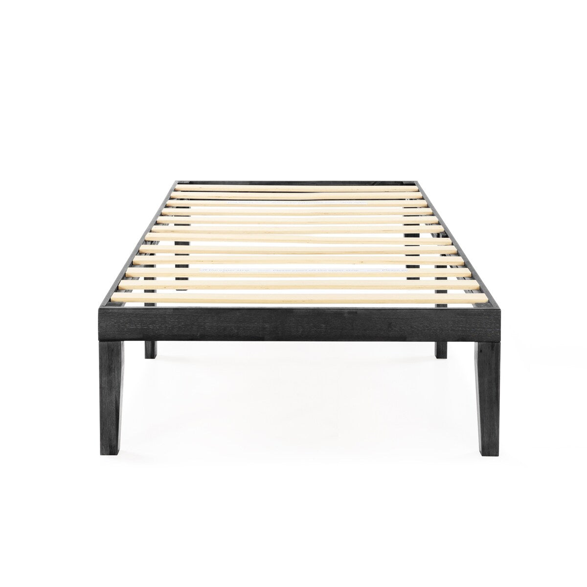Struttura letto in legno massello classico da 16 pollici in più finiture