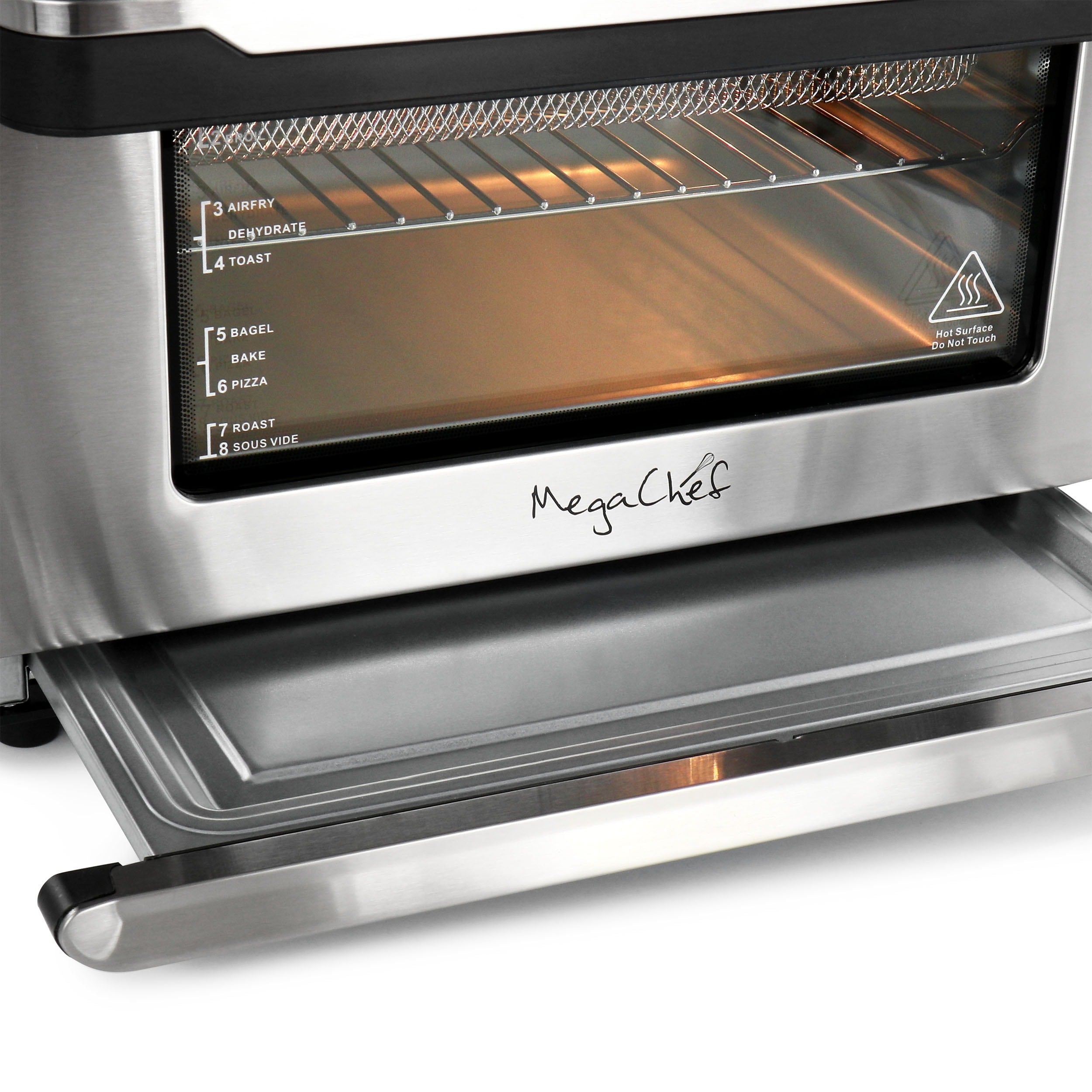Forno tostapane multifunzione con friggitrice ad aria preimpostata da 21