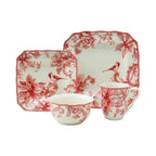 222 Fifth Christmas Lane Set di stoviglie da 16 pezzi, servizio per 4 persone