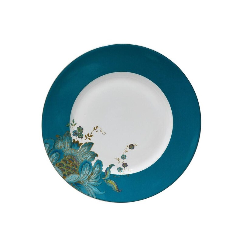 222 Fifth Eliza Set di stoviglie in porcellana da 16 pezzi, verde acqua