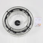Lampadario da fattoria a 8 luci da 24,8 pollici, lampadario di cristallo, lampadario a tamburo per sala da pranzo, soggiorno, camera da letto, cucina