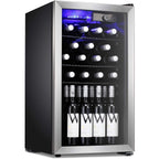 Frigorifero per vino/bevande da 26 bottiglie, mini frigorifero - 17,52*19,29*31,18 pollici