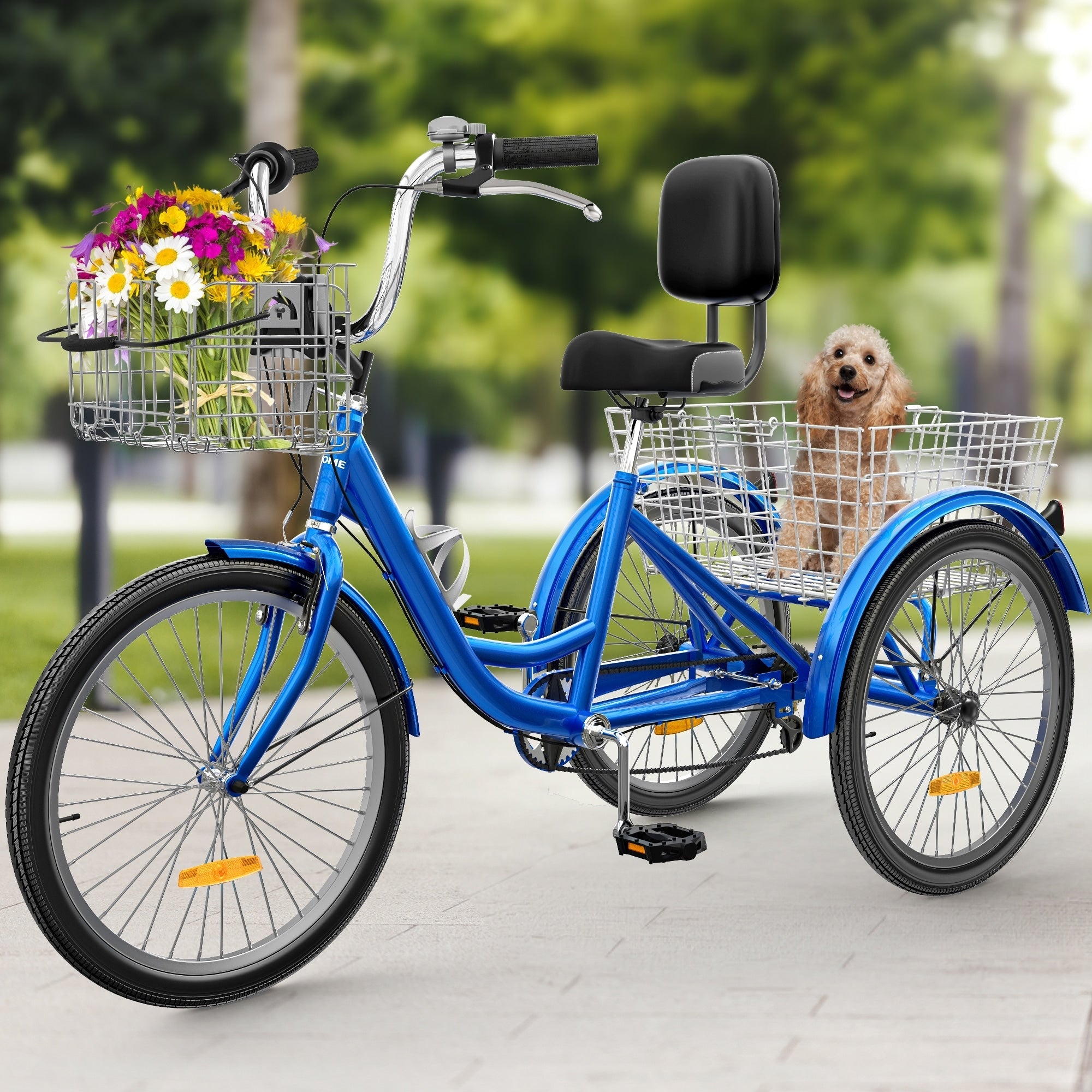 26 Tricicli per adulti a 3 ruote, bici a 7 velocità